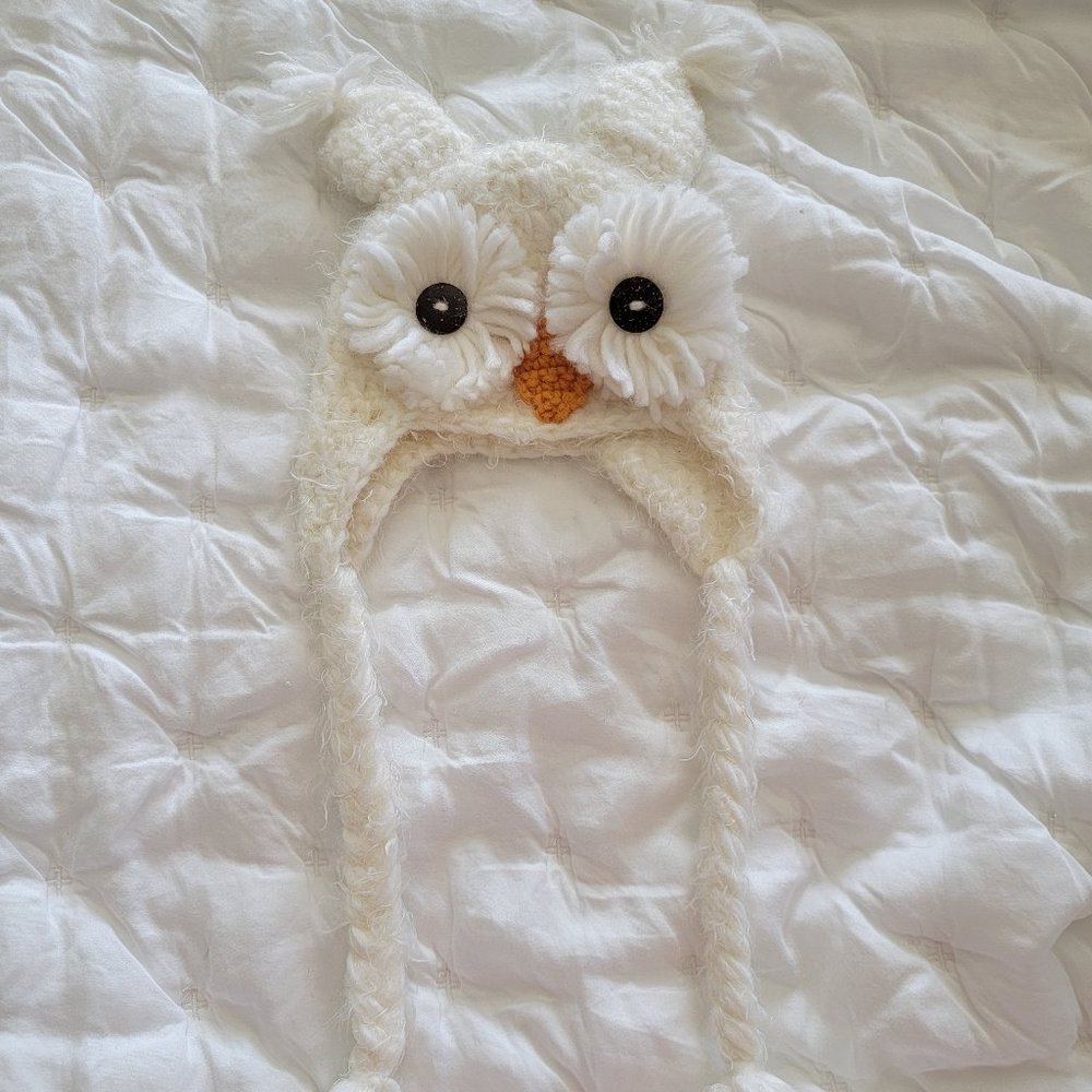 Daisy Baby Knit Snow Owl Hat